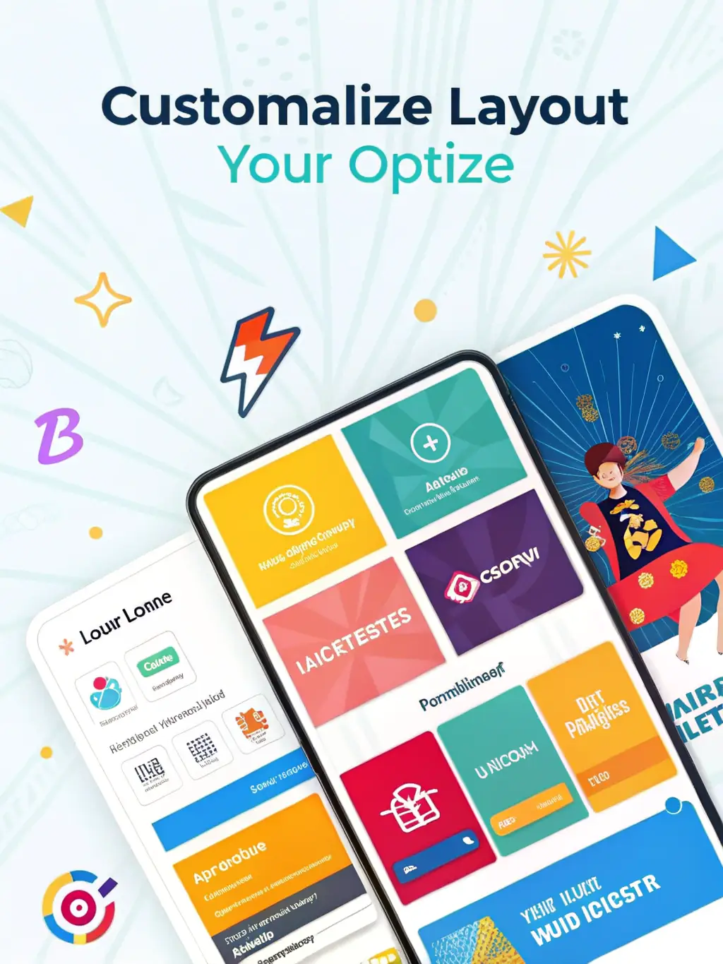 A graphic showing various customization options for a website, highlighting the flexibility and personalization available.
